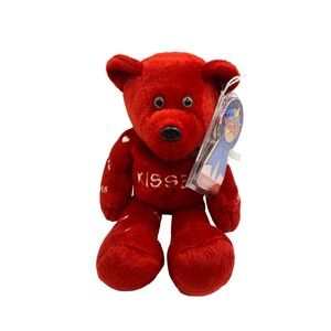 Vtg Treasure Champs Sugar Kisses Red Valentine Bear Plush Limited Edition 11841
